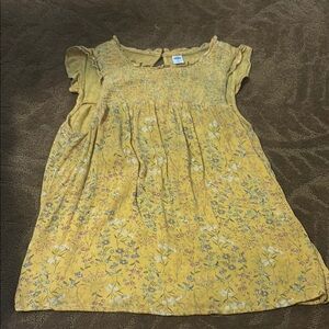 Old Navy Yellow Floral Top